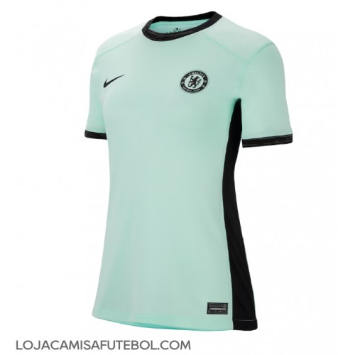 Camisa de Futebol Chelsea Equipamento Alternativo Mulheres 2023-24 Manga Curta
